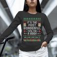 Book Lover Christmas Reader Ugly Sweater Tee Xmas New Year Unisex Long Sleeve T-Shirt