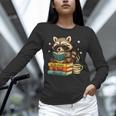 Book Lover Racoon Reading Bookish Library Read Books Be Kind Unisex Long Sleeve T-Shirt