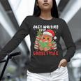 Book Reading Just Waiting For Christmas Gingerbread Unisex Long Sleeve T-Shirt Book Reading Just Waiting For Christmas Gingerbread Unisex Long Sleeve T-Shirt