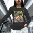 Graphic Book Worm Monster Horror Reading Book Lover Unisex Long Sleeve T-Shirt