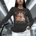 All Booked For Christmas Coquette Xmas Book Club Book Lovers Unisex Long Sleeve T-Shirt