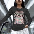 All Booked For Valentines Stacked Books Unisex Long Sleeve T-Shirt