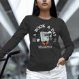 Bookish Mental Health Book A Day Retro Read More Book Unisex Long Sleeve T-Shirt