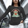 Bookmarks Are For Quitters Frog Reading Book Graphic Unisex Long Sleeve T-Shirt Bookmarks Are For Quitters Frog Reading Book Graphic Unisex Long Sleeve T-Shirt