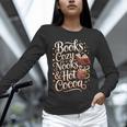 Books Cozy Nooks Hot Cocoa Winter Reading Warmth Comfort Unisex Long Sleeve T-Shirt