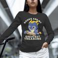 Books Are My Greatest Treasure Kawaii Dragon Reading Books Unisex Long Sleeve T-Shirt Books Are My Greatest Treasure Kawaii Dragon Reading Books Unisex Long Sleeve T-Shirt