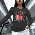 Books Are My Love Language Valentine Reads Bookish Club Unisex Long Sleeve T-Shirt