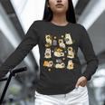 Books Lover Bookish Ghost Himalayan Cat Reading Halloween Unisex Long Sleeve T-Shirt