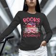 Books Are My Valentine Coquette Bow Book Flower Girl Women Unisex Long Sleeve T-Shirt