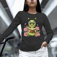 Bookworm Costume Kawaii Reading Worm For World Book Day Unisex Long Sleeve T-Shirt