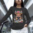 Bookworm Cute Baby Highland Cow Reading Book Unisex Long Sleeve T-Shirt Bookworm Cute Baby Highland Cow Reading Book Unisex Long Sleeve T-Shirt