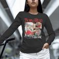 Born To Read Forced To Work Santa Christmas Book Lover Retro Unisex Long Sleeve T-Shirt