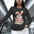 Bunny Rabbit Reading Books Rabbit Books Bunny Reader Unisex Long Sleeve T-Shirt Bunny Rabbit Reading Books Rabbit Books Bunny Reader Unisex Long Sleeve T-Shirt