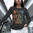 Cat & Book Art For Men Women Cat Librarian Novel Book Lover Unisex Long Sleeve T-Shirt Cat & Book Art For Men Women Cat Librarian Novel Book Lover Unisex Long Sleeve T-Shirt