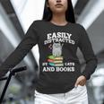 Cats And Books Read Reading Librarian Book Across America Unisex Long Sleeve T-Shirt