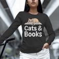 Cats And Books Unisex Long Sleeve T-Shirt