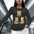 Cats Reading Book Lover Reading Bookworm Reader Unisex Long Sleeve T-Shirt