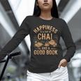 Chai And A Good Book Lover Reading Chai Tea Chai Latte Unisex Long Sleeve T-Shirt Chai And A Good Book Lover Reading Chai Tea Chai Latte Unisex Long Sleeve T-Shirt