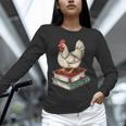 Chicken Books Back To School First Day Of School Boys Girls Unisex Long Sleeve T-Shirt