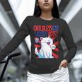 Childless Cat Ladies Vote Kamala Harris Cute Comic Book Cat Unisex Long Sleeve T-Shirt