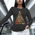 Christmas Tree Bookshelf Book Lover Library Unisex Long Sleeve T-Shirt