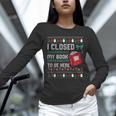 I Closed My Book To Be Here Ugly Christmas Sweater Unisex Long Sleeve T-Shirt I Closed My Book To Be Here Ugly Christmas Sweater Unisex Long Sleeve T-Shirt