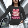 Coquette Bow All Booked For Valentine Book Lover Bookish Unisex Long Sleeve T-Shirt