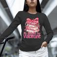 Coquette Bow All Booked For Valentines Teacher Book Unisex Long Sleeve T-Shirt Coquette Bow All Booked For Valentines Teacher Book Unisex Long Sleeve T-Shirt