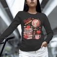 Coquette Teacher School Supplies Bows Books Globe Apple Cute Unisex Long Sleeve T-Shirt