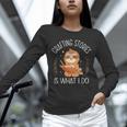 Crafting Stories Is What I Do Reading Writing Book Author Unisex Long Sleeve T-Shirt