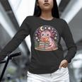 Cute Axolotl Reading Books Cozy Night Aesthetic Unisex Long Sleeve T-Shirt Cute Axolotl Reading Books Cozy Night Aesthetic Unisex Long Sleeve T-Shirt