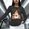 Cute Beanie Ghost Bookworm Cozy Book Reading Halloween Unisex Long Sleeve T-Shirt Cute Beanie Ghost Bookworm Cozy Book Reading Halloween Unisex Long Sleeve T-Shirt