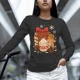 Cute Christmas Books Gingerbread Xmas Book Lover Teacher Unisex Long Sleeve T-Shirt