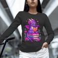 Cute Dragon Reading Books Bookworm Unisex Long Sleeve T-Shirt