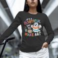 Cute Ghost Book Halloween Spooky Boo School Art Teacher Unisex Long Sleeve T-Shirt