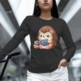 Cute Hedgehog Book Lover Readers Animal Reading Unisex Long Sleeve T-Shirt Cute Hedgehog Book Lover Readers Animal Reading Unisex Long Sleeve T-Shirt