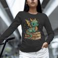 Cute Kawaii Dragon Fantasy Book Lover Book Nerd Unisex Long Sleeve T-Shirt