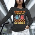 Cute Librarian Library Book Lover Keeper Of Endless Stories Unisex Long Sleeve T-Shirt