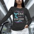 Cute Mermaid Librarian Teacher Dive Into A Good Book Reading Unisex Long Sleeve T-Shirt