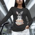 Cute Reading Bunny With Glasses Books Reader Book Bookworm Unisex Long Sleeve T-Shirt Cute Reading Bunny With Glasses Books Reader Book Bookworm Unisex Long Sleeve T-Shirt