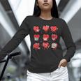 Cute Reading Hearts Valentine Day Book Lover Teacher Student Unisex Long Sleeve T-Shirt Cute Reading Hearts Valentine Day Book Lover Teacher Student Unisex Long Sleeve T-Shirt