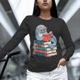 Cute Reading Seal On Books Book Lover Unisex Long Sleeve T-Shirt