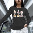 Cute Spooky Reading Book Halloween Fall Ghost Autumn Unisex Long Sleeve T-Shirt