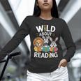 Cute Wildlife Zoo Animals For Book Reader Bookworms Unisex Long Sleeve T-Shirt