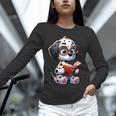 Dalmatian Reading a Book Dog Unisex Long Sleeve T-Shirt Dalmatian Reading a Book Dog Unisex Long Sleeve T-Shirt