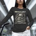 Dark Romance Book Villain Morally Grey Is My Favorite Color Unisex Long Sleeve T-Shirt