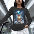Deer Reads Book Women Girls Reindeer Unisex Long Sleeve T-Shirt