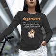Dog-Trovert Shih Tzu Humor Definition Introvert Unisex Long Sleeve T-Shirt