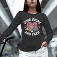 Dogs Books And Yarn Crocheting Unisex Long Sleeve T-Shirt