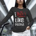 I Don't Like People Introvert Small Unisex Long Sleeve T-Shirt